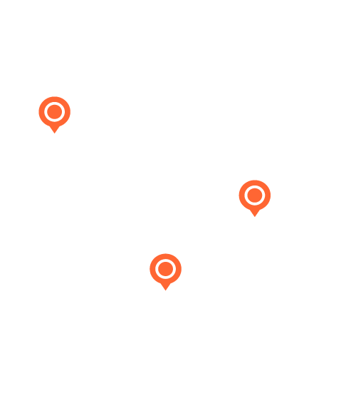 Carte des bureaux et installations Vega | © Vega France
